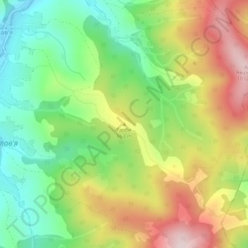 Harby topographic map, elevation, terrain