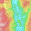 Marnardal topographic map, elevation, terrain