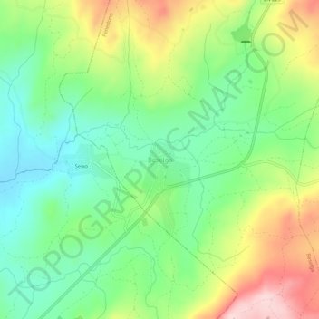Beselga topographic map, elevation, terrain