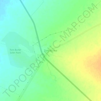 Tom Burke topographic map, elevation, terrain