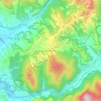San Liberatore topographic map, elevation, terrain