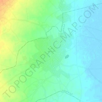El Bredaa topographic map, elevation, terrain