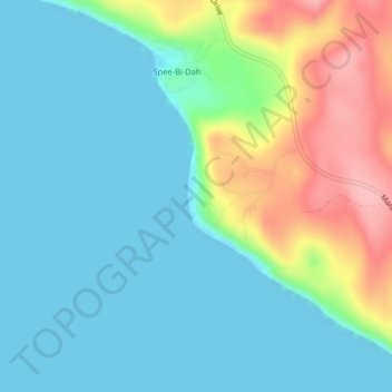 Tulalip Shores topographic map, elevation, terrain