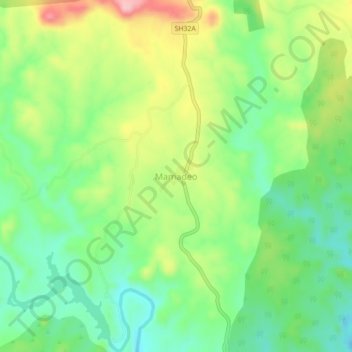 Mamadeo topographic map, elevation, terrain