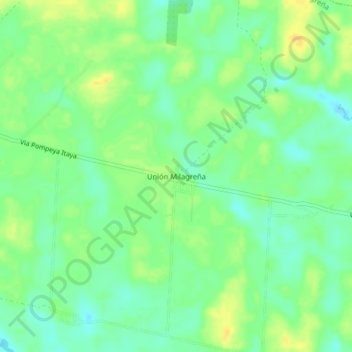 Unión Milagreña topographic map, elevation, terrain