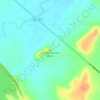 Coal Mountain topographic map, elevation, terrain