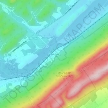 Mount Eagle topographic map, elevation, terrain
