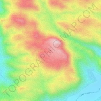 Jabal az Zawiyah topographic map, elevation, terrain