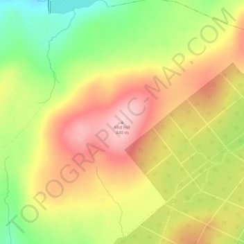 Mid Hill topographic map, elevation, terrain
