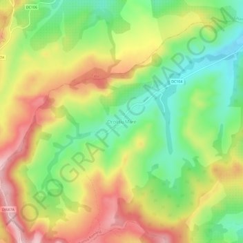 Ocolișu Mare topographic map, elevation, terrain