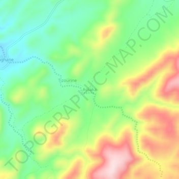 Assaka topographic map, elevation, terrain