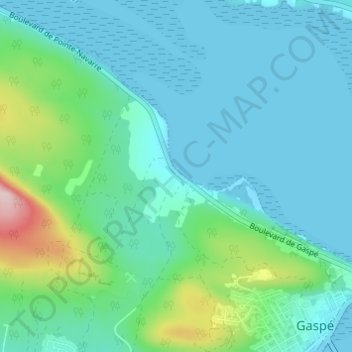 L'Anse-aux-Cousins topographic map, elevation, terrain