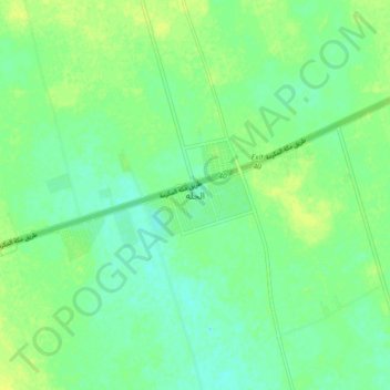 Al Jilh topographic map, elevation, terrain