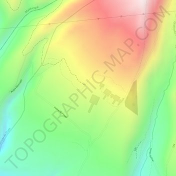 Cochasquí topographic map, elevation, terrain