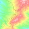 Hacıbektaş topographic map, elevation, terrain