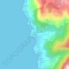 O Porto topographic map, elevation, terrain