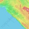 Aurisina topographic map, elevation, terrain