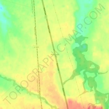 Forrahue topographic map, elevation, terrain