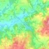 La Roche topographic map, elevation, terrain