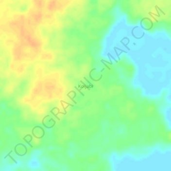 Koijabi topographic map, elevation, terrain