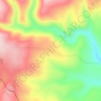 Farm hamzeh awawdeh topographic map, elevation, terrain