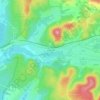 Recologne topographic map, elevation, terrain