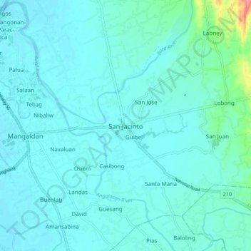 San Jacinto topographic map, elevation, terrain