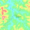 Gavião topographic map, elevation, terrain