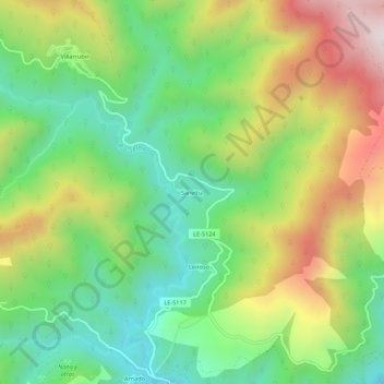 Sanvitul topographic map, elevation, terrain