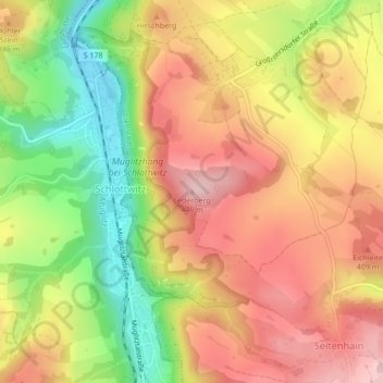 Lederberg topographic map, elevation, terrain