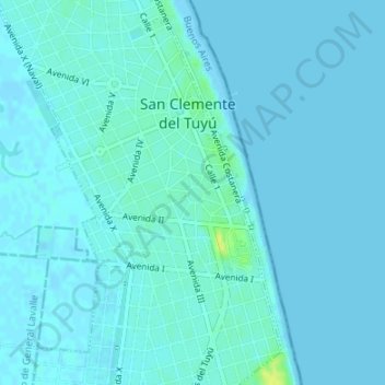 PLAZA PERIRA topographic map, elevation, terrain