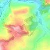 Siberia topographic map, elevation, terrain