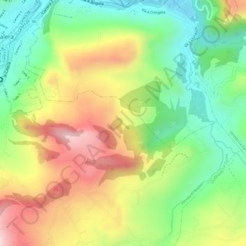 Siberia topographic map, elevation, terrain