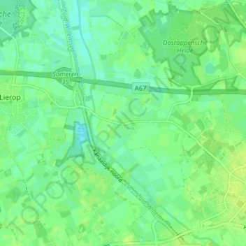 Dijk topographic map, elevation, terrain