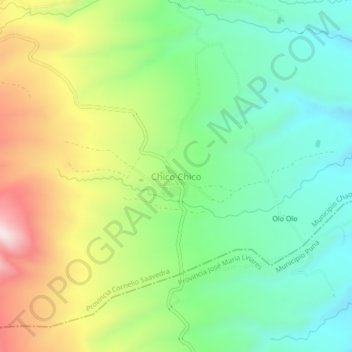 Chico Chico topographic map, elevation, terrain