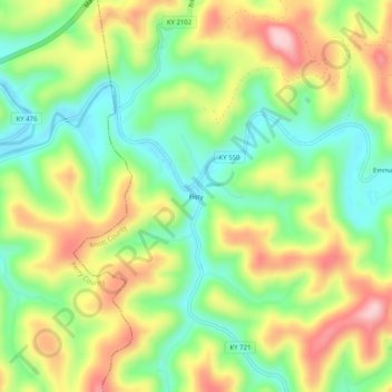 Fisty topographic map, elevation, terrain