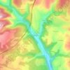 La Prade topographic map, elevation, terrain