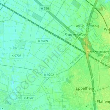Hessenhöfe topographic map, elevation, terrain