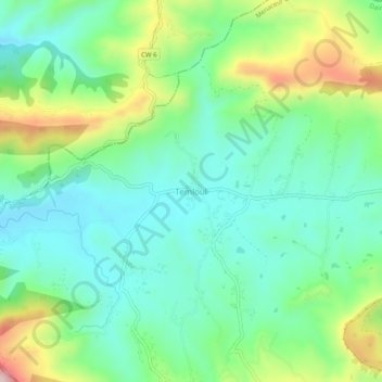 Temloul topographic map, elevation, terrain