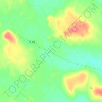 Renfors topographic map, elevation, terrain