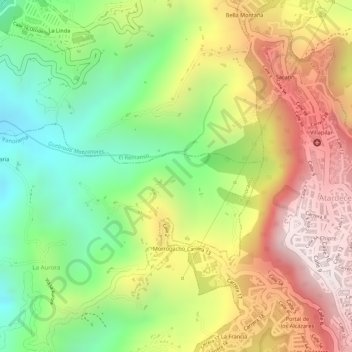 Finca Anatolia, Morrogacho topographic map, elevation, terrain