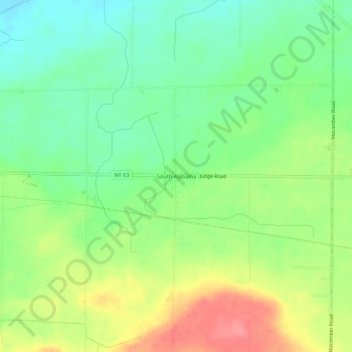 South Alabama topographic map, elevation, terrain