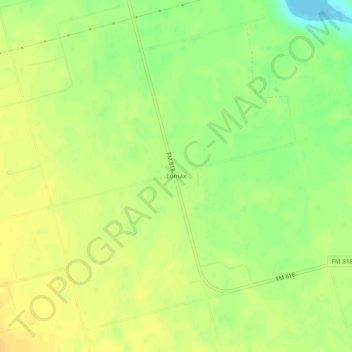 Lomax topographic map, elevation, terrain