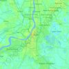 Calcutta topographic map, elevation, terrain