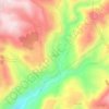 البقورية topographic map, elevation, terrain