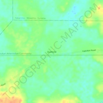 Quattata topographic map, elevation, terrain