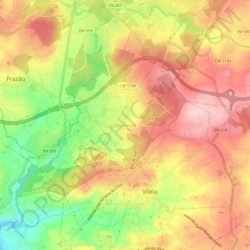 Modelos topographic map, elevation, terrain
