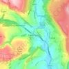 Calver Sough topographic map, elevation, terrain