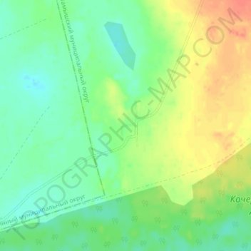 Борок topographic map, elevation, terrain