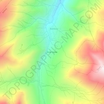 Anzer Yaylası topographic map, elevation, terrain
